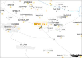 map of Krutoye