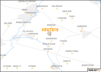 map of Krutoye