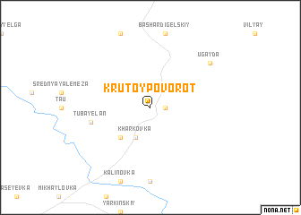 map of Krutoy Povorot