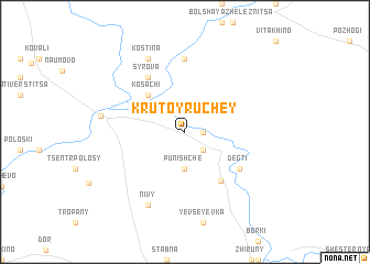 map of Krutoy Ruchey