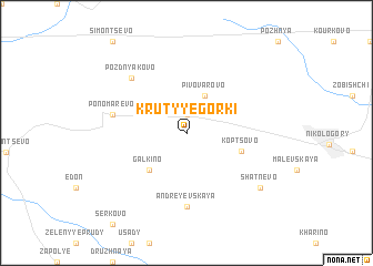 map of Krutyye Gorki