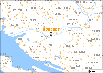 map of Krvavac