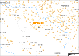 map of Krvavci