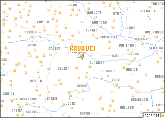 map of Krvavci
