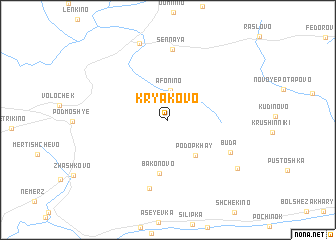 map of Kryakovo