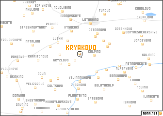 map of Kryakovo