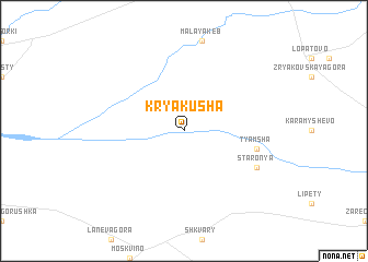 map of Kryakusha