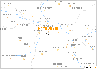 map of Krýa Vrýsi