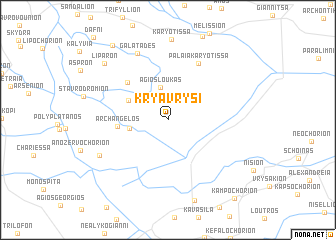 map of Krýa Vrýsi