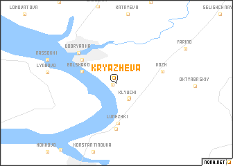 map of Kryazheva