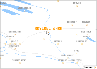 map of Kryckeltjärn