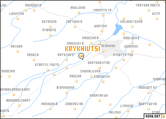 map of Krykhivtsi