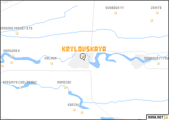 map of Krylovskaya