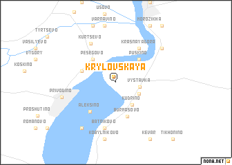 map of Krylovskaya