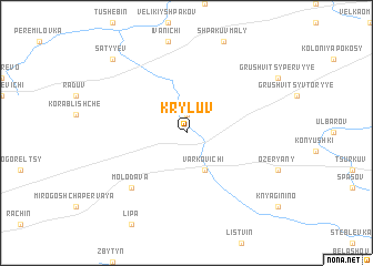 map of Kryluv