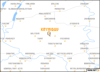 map of Krymiduv