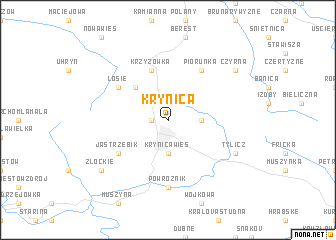 map of Krynica