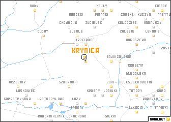 map of Krynica