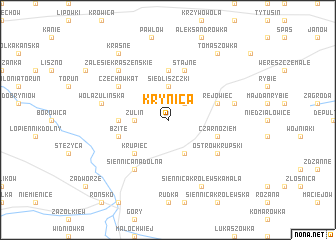 map of Krynica