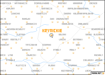 map of Krynickie