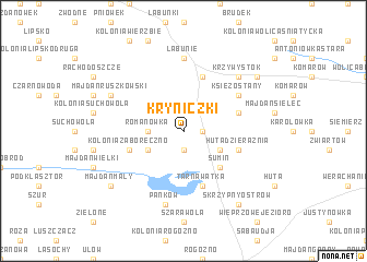 map of Kryniczki