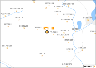 map of Krynki