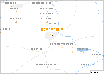 map of Krynychky