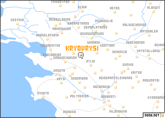 map of Kryóvrysi