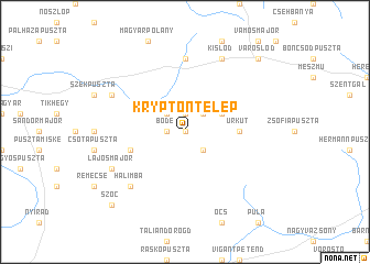 map of Kryptontelep