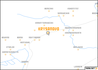 map of Krysanovo