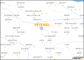 map of Krysiaki