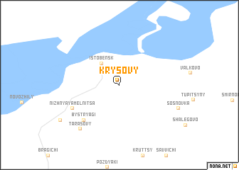 map of Krysovy