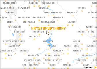 map of Kryštofovy Hamry