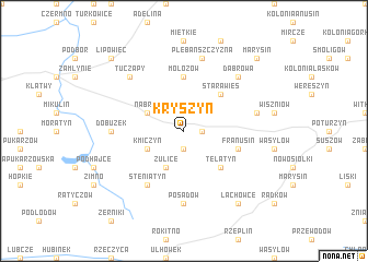 map of Kryszyn