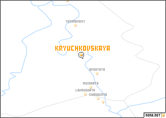 map of Kryuchkovskaya