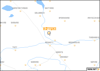 map of Kryuki
