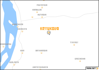 map of Kryukova