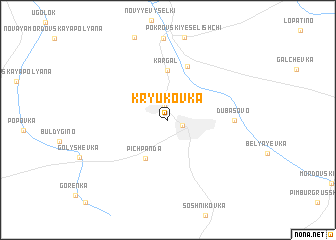 map of Kryukovka