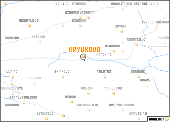 map of Kryukovo