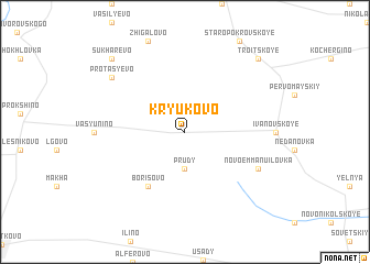 map of Kryukovo