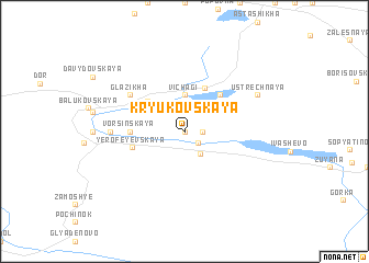 map of Kryukovskaya