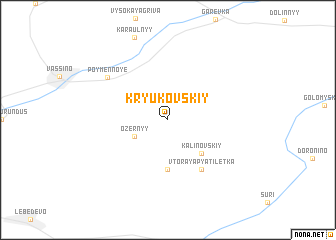 map of Kryukovskiy