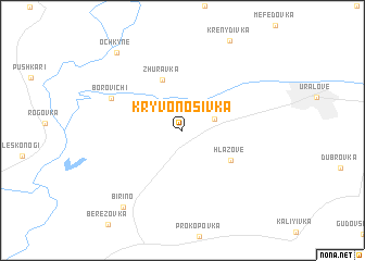 map of Kryvonosivka