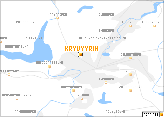 map of Kryvyy Rih