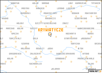 map of Krywiatycze