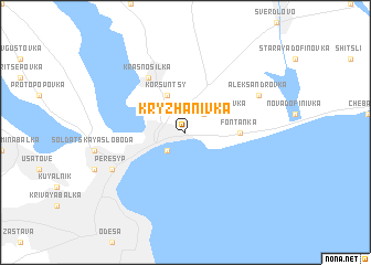 map of Kryzhanivka