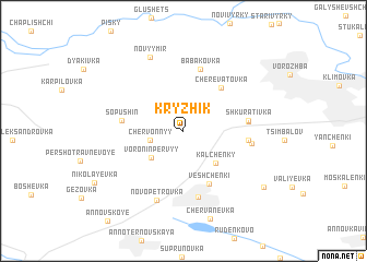 map of Kryzhik