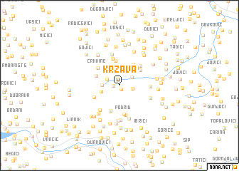 map of Kržava