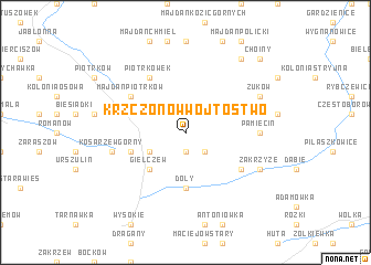 map of Krzczonów-Wójtostwo