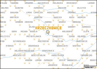 map of Krzeczkowice